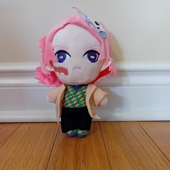 Demon  Slayer Anime Sabito W/ Fox Mask Plushie Stuffed Toy - Picture 2 of 5